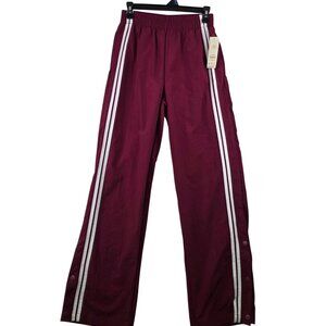 No Boundaries Track Pant Sze XS Sparkling Merlot White Stripes Sporty Athleisure